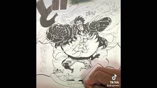 【ワンピース】ギア4バウンドマンルフィを描いてみた！Drawing gear4 Boundman Luffy【ONE PIECE】