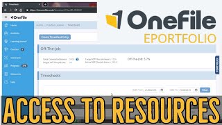 OneFile - Access resources