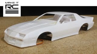 Getting the AMT 1/25 Camaro Body Assembled and Mounted to the RC Chassis (E15)