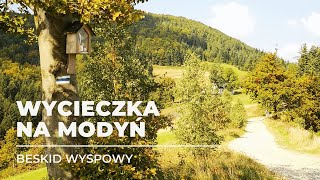 Wycieczka w góry na Modyń w Beskidzie Wyspowym na wieżę widokową