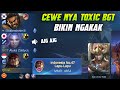 GOKIL !! MAIN SAMA CEWE RANDOM ON MIC TOXIC BGT BIKIN NGAKAK - MOBILE LEGENDS