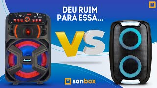 QUEM VENCE ESSE DUELO? ACA 221 AMVOX vs SP400 MULTILASER - Comparativo de som caixas amplificadas!