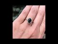 2.28ct deep teal oval montana sapphire ring by anueva jewelry