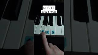 🤪RUSH E EASY piano tutorial 3 NOTES!!😂🤣#meme #piano #funny