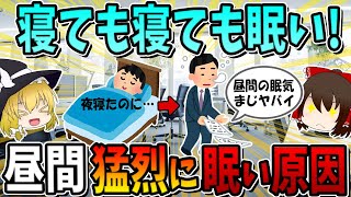 【放置は危険！】十分眠っても昼間に猛烈に眠くなる理由とは？【総集編】