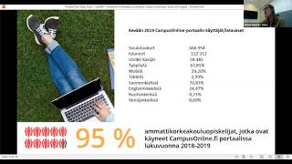 eAMK webinaari: Palautetta ja tilastoja CampusOnlinesta, kevät 2019