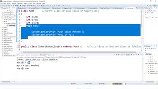 Inheritance, Method Overriding, final keyword, super keyword--Module-3 | 3.7 | 18CS45-OOC
