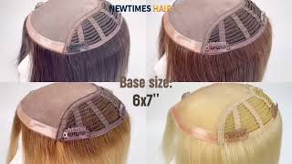 FM6×7 Mono Top Hair Topper with Wefts for Women's Thinning Hair | New Release | New Times Hair