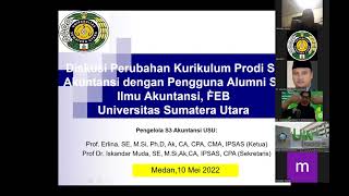 Diskusi dgn Pengguna Lulusan S3 Ilmu Akuntansi FEB USU (15 Juli 2022)