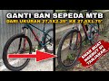 GANTI BAN SEPEDA MTB BIAR NGACIR DI JALAN || MTB to HYBRID