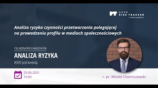 Analiza ryzyka czynności przetwarzania opartej na prowadzeniu profilu w mediach społecznościowych