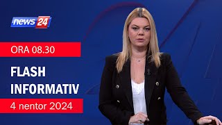 4 Nentor 2024 Flash Informativ ne News24 ne studio Nisida Tufa (Ora 08.30)