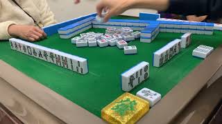 Mahjong150. 廣東牌10番512有花🀄️三娘教子局四回之三：一鋪上返嚟，坎坎糊助你奪Jackpot，輸贏變得均勢。