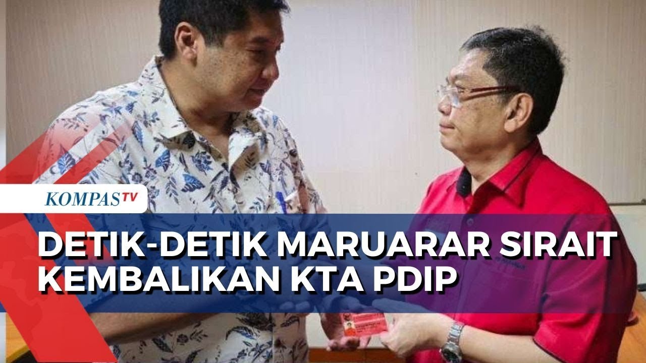 Momen Politisi Maruarar Sirait Pamit Keluar Dari PDIP & Kembalikan KTA ...