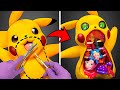 O Que Tem na Barriga Dele? 😱 De Pikachu a Monstro Assustador! Artesanatos de Pokémons 👾🚗