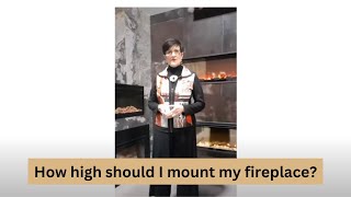 How high should I mount my fireplace? #electricfire #electricfireplace