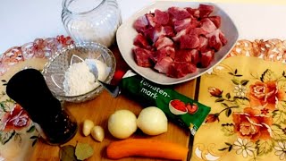 Нежный Гуляш из свинины!/ Очень Вкусно и Сытно!