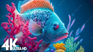 24 HOURS of 4K Underwater Wonders 🐳 Tropical Fish, Coral Reef, Jellyfish Aquariu