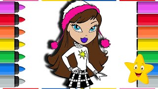 BRATZ COLORING PAGES! WINTER COLORING ❄️💅🏻