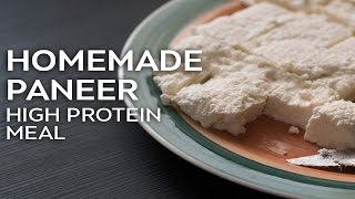 Homemade Paneer High Protein Indian Vegetarian Recipe!