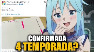 4 TEMPORADA DE KONOSUBA CONFIRMADA OU UM NOVO FILME?