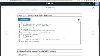 Daniel Liang Python Section 15.11 Tail Recursion