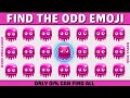 FIND THE ODD EMOJI OUT  | Odd One Out Puzzle | Find The Odd Emoji in this Emoji Quiz