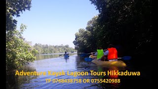 Adventure Kayak Lagoon Tours Hikkaduwa #Hikkaduwa #Lagoon Tours