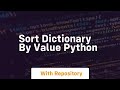 sort dictionary by value python