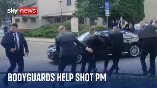 Video shows moments following shooting of Slovakia's prime minister