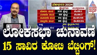 Live : Suvarna News Hour | ಲೋಕಸಭಾ ಚುನಾವಣೆ, 15 ಸಾವಿರ ಕೋಟಿ ಬೆಟ್ಟಿಂಗ್! | Kannada Live News