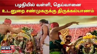 Palani Temple | பழநியில் வள்ளி, தெய்வானை உடனுறை சண்முகருக்கு திருக்கல்யாணம் | Tamil News