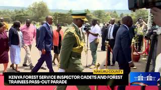 Kenya Forest Service Inspector Cadets and Forest Trainees pass-out parade, Nakuru County.