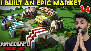 I Built an Epic Medieval Market - Minecraft Hardcore Gameplay (Hindi)