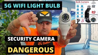 5G WIFI LIGHT BULB SECURITY CAMERA  WATCH VIDEO BEFORE YOU BUY
