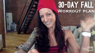 30-Day Fall Home Workout Calendar