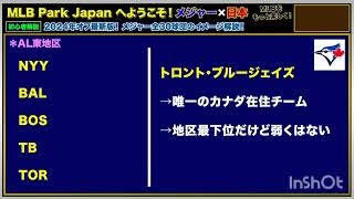 MLB】 メジャー全30球団それぞれこんな チーム! 2024年オフシーズン最新版!今更 ですけどMLBを覚えたい人大歓迎