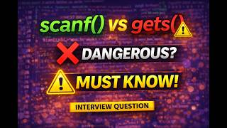 scanf() vs gets() in C – Key Differences Every Beginner Must Know