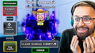 DESBLOQUEANDO 0,00001% Don LORENZO no BLUE LOCK RIVALS