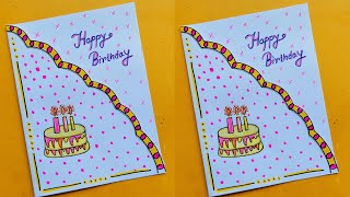 DIY - SURPRISE MESSAGE CARD FOR  BIRTHDAY / birthday greeting card | Drawing | Birthday card