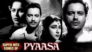 Pyaasa Hindi Movie | Old Classic Songs Collection | Guru Dutt, Mala Sinha