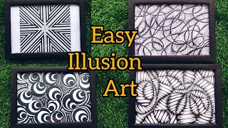 4 Simple Illusion Art Video Malayalam/ ഇനി വരക്കാൻ അറിയില്ല എന്ന് ആരും പറയില്ല #lechu'spassionworld