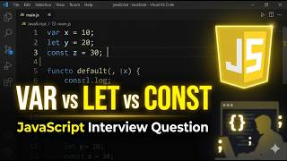 JavaScript Interview Question: var vs let vs const Explained