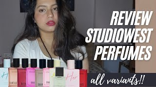 STUDIOWEST PERFUMES REVIEW | ALL VARIANTS | AFFORDABLE PERFUMES UNDER RS. 600 | ANVI GATLEVAR