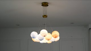 Unique Planet Chandelier - Aeyee Bubbles Ball Shape Pendant Light, Glass Hanging Light Fixture