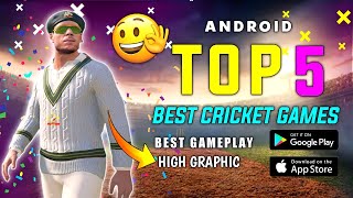 Top 5 Best Cricket Games For Android | New Cricket Games 4K Graphics | Best New Cricket Games | P.1