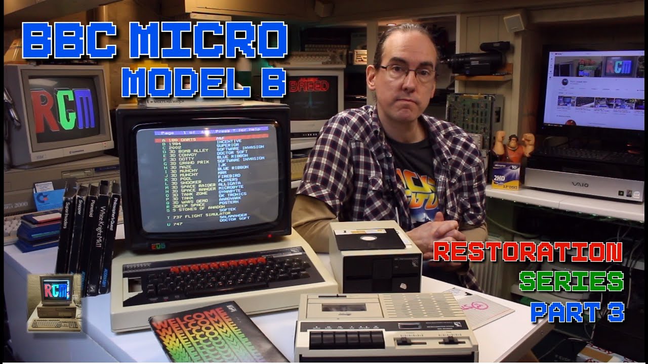 BBC MICRO MODEL B RESTORATION SERIES PART 3 Microvitec CUB 452 Repairs ...