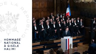 Hommage national à Gisèle Halimi.