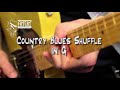 Country Shuffle Blues Backing Track in G