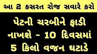 આ 2 કસરત રોજ માત્ર 10 મિનિટ કરો । પેટની ચરબી ફાડી નાખશે । 2 Exercise to loss belly fat ।